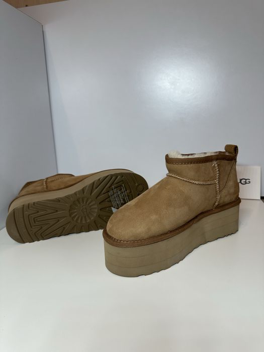 Уггі угги уги UGG Classic Ultra Mini Platform Chestnut.