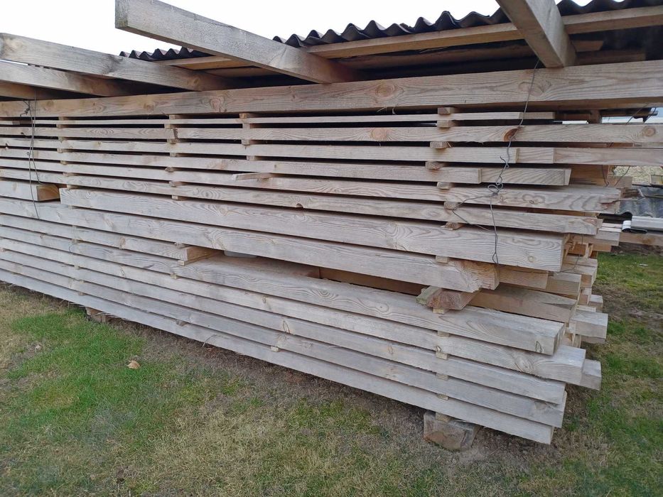 Więźba dachowa krokwie kantówki łaty