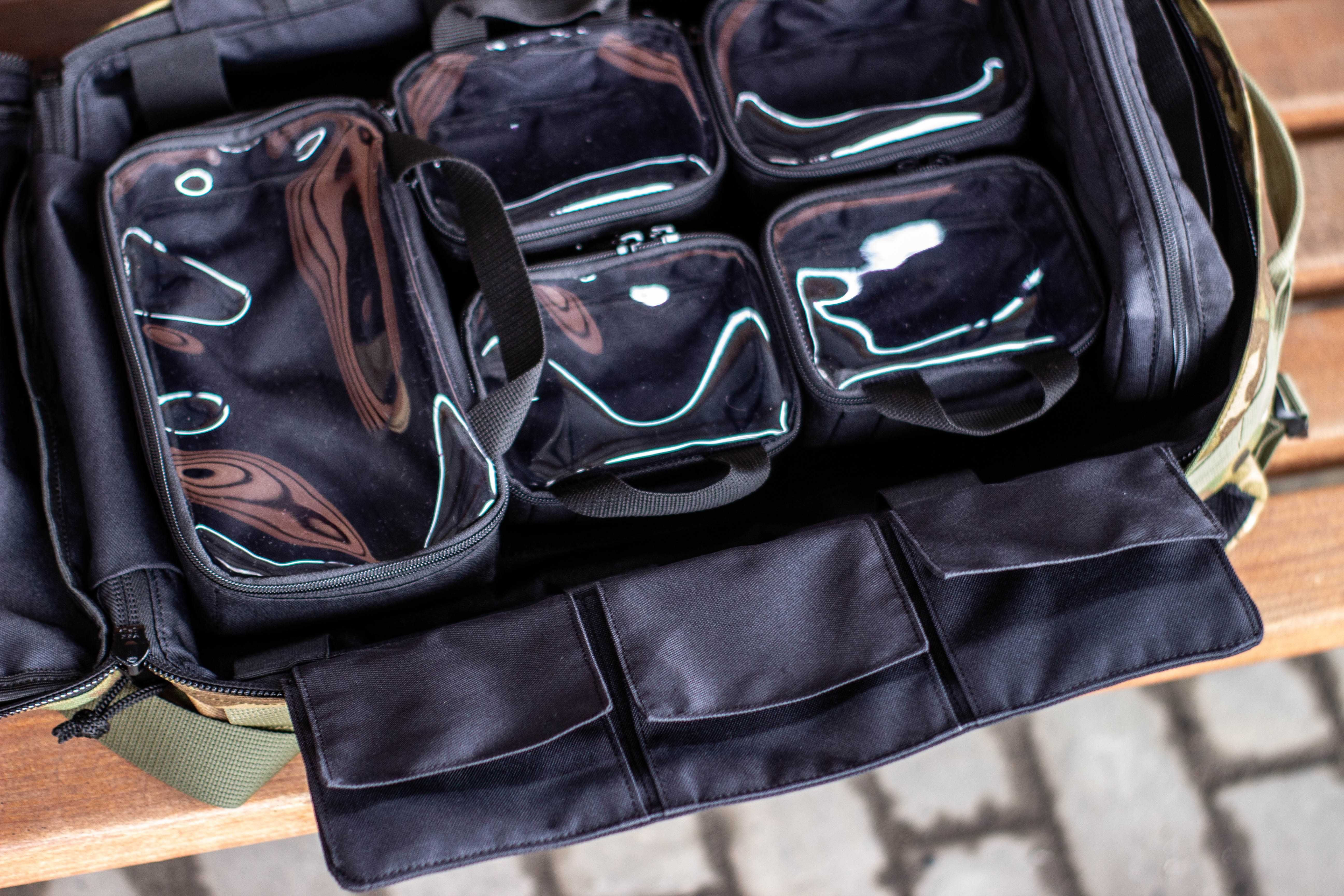 Тактичний медичний рюкзак з ношами та підсумками Стохід Мультикам