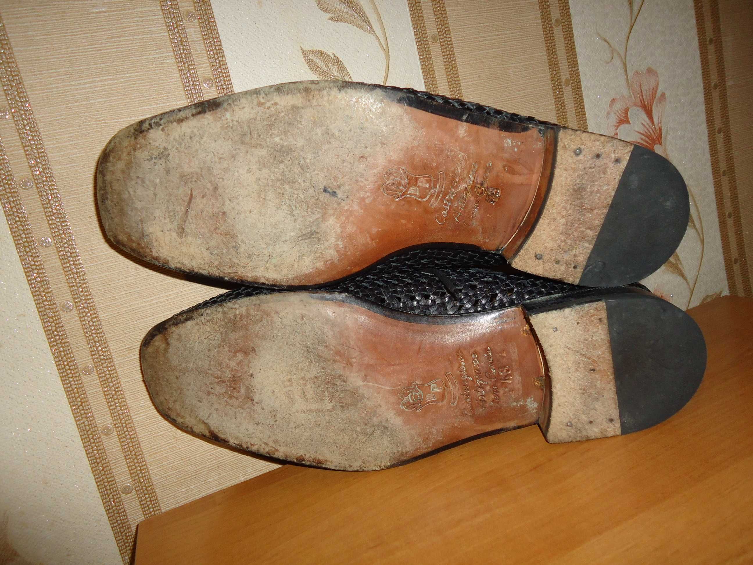 Мужские, кожаные, летние туфли COLPIERRE, размер 43(29), Италия.