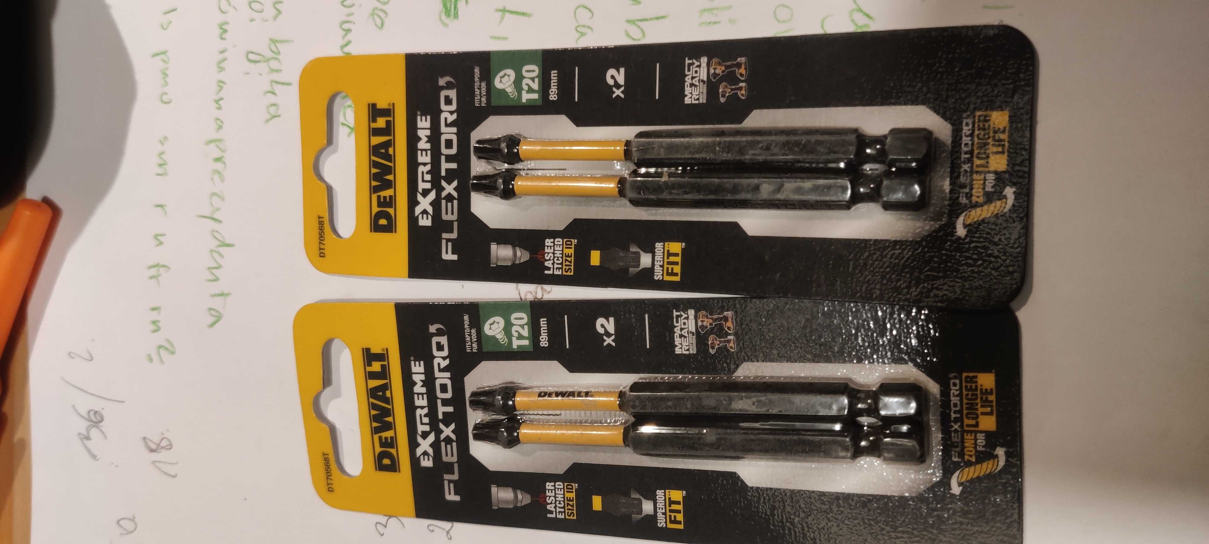 DeWalt zestaw bitów DT70568T 2szt w zestawie przedłużone Torx T20