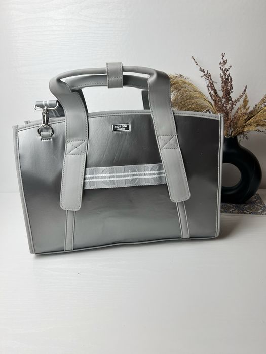Сумка шопер DKNY сріляста сіра