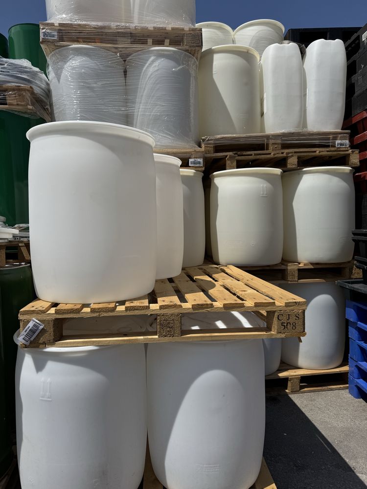 Barricas de plastico de 160 litros produtos alimentares