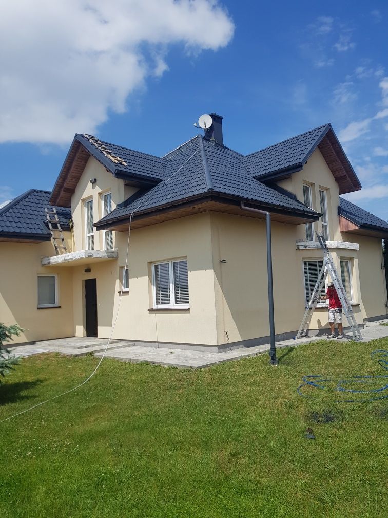 Malowanie domów wewnątrz i zewnątrz oraz dachów