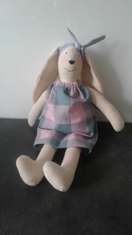 Królik Tilda ręcznie szyty szmaciany Handmade 38cm