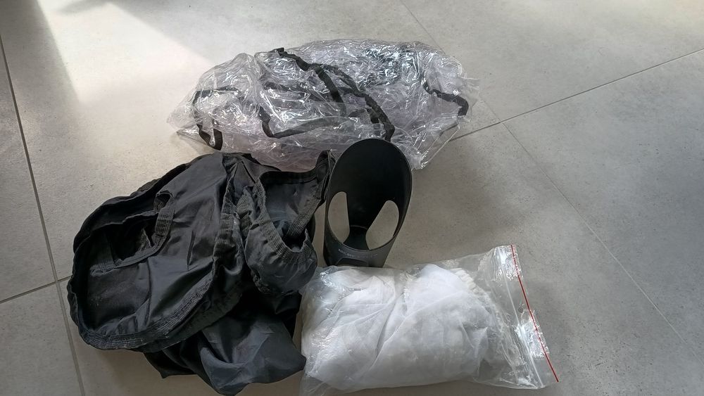 Wózek bebetto holland 3w1 uniwersalny szary w kropki