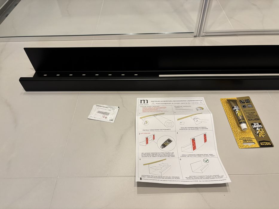Półka na ręcznik i kosmetyki-łazienka,manufaktura metalu i drewna,NOWA