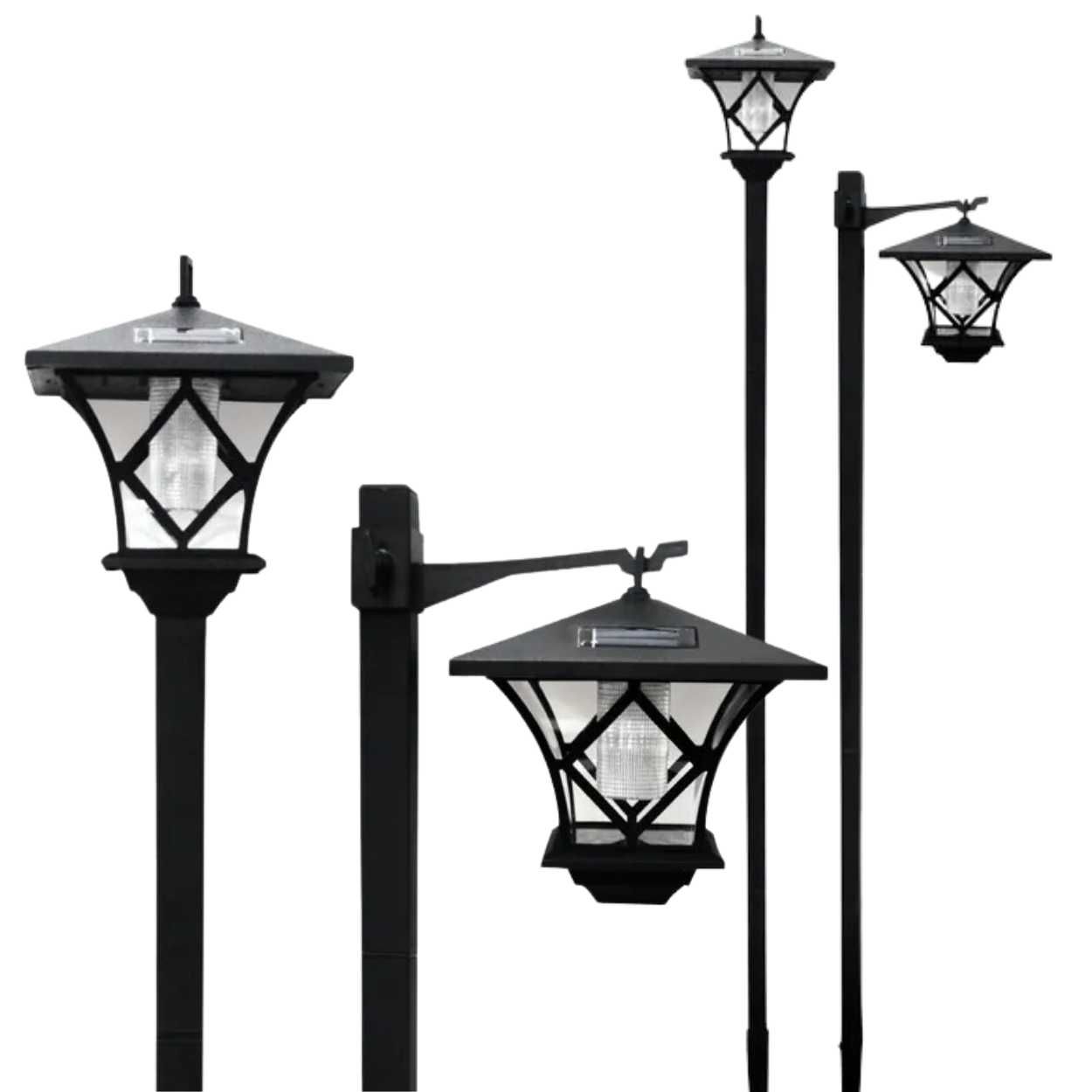 Lampa Led Solarna Słupek Wbijana Latarnia Solarna 150cm