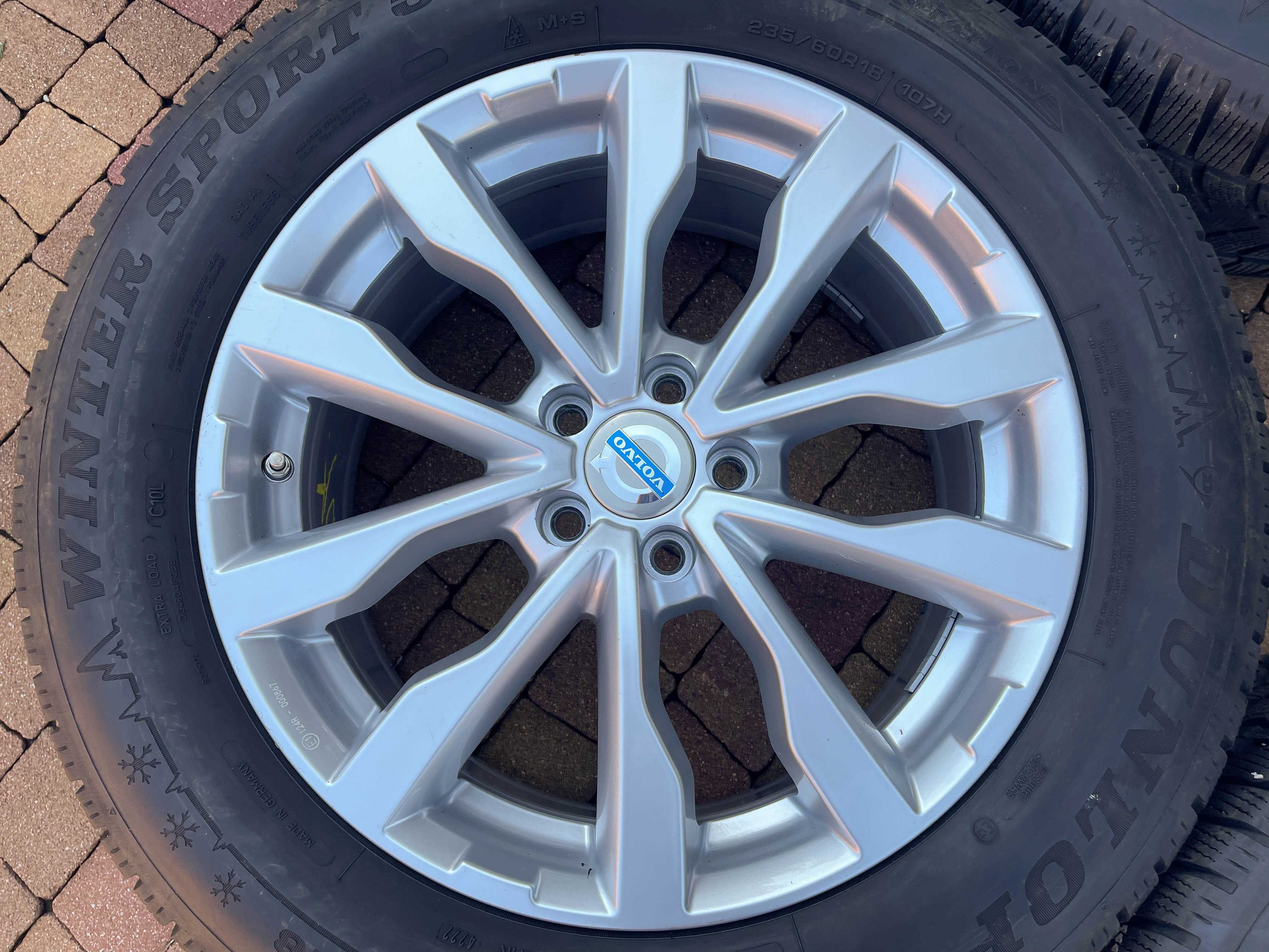 3670. Koła zimowe Volvo V40 V70 S80 5x108 225/45/18 Michelin 2023r