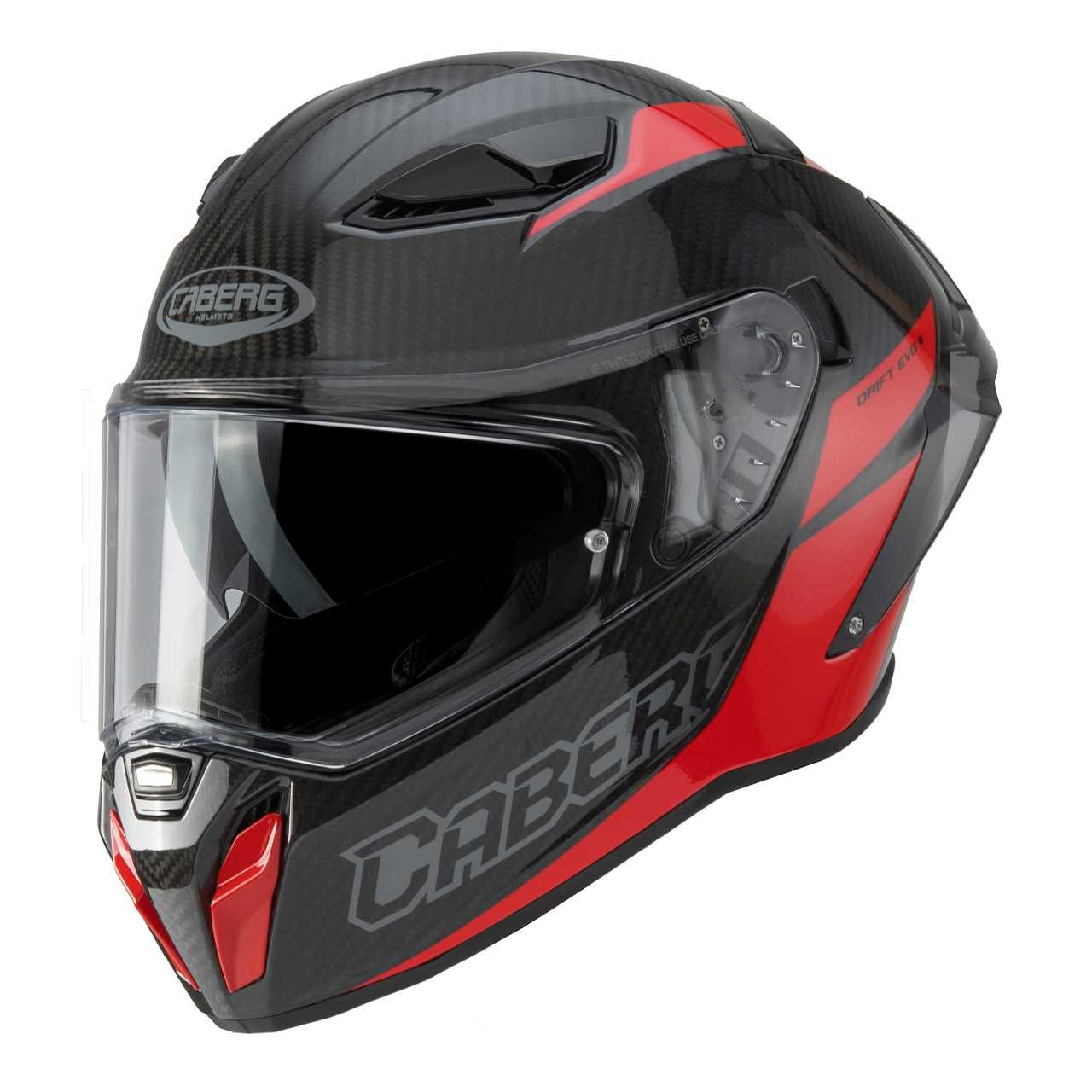 KASK CABERG DRIFT EVO II CARBON Nova red roz. L 59-60 cm Pinlock