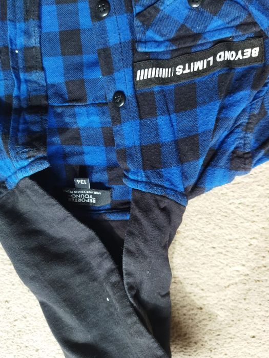 Koszula z kapturem i długim rękawem Reporter Young rozmiar 134