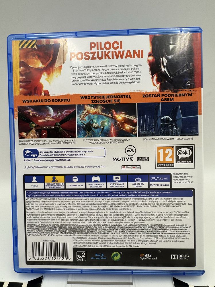 PL Star Wars Squadrons VR Ps4 Gwarancja