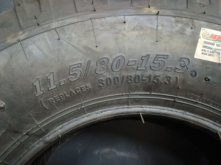 Opony 11.5/80 - 15.3 MRL NOWE