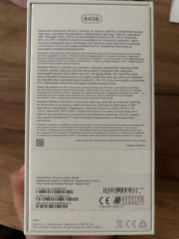 Smartfon iPhone X 64GB