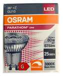 4 żarówki LED 3000K 8,3W 80W GU10 36 stopni Osram Parathom DIM