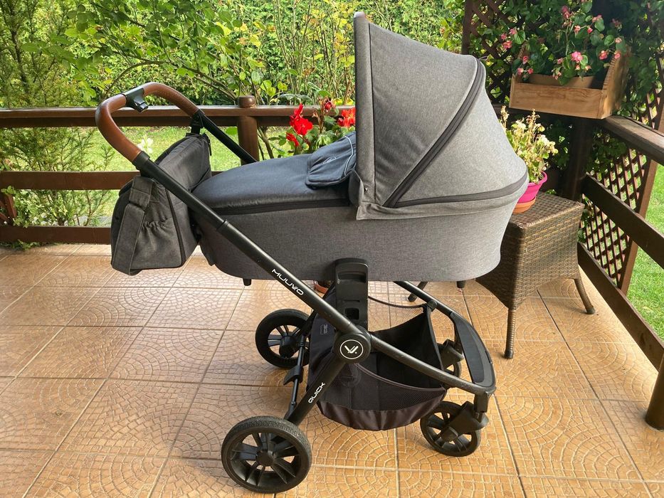 Muuvo Quick - wózek wielofunkcyjny, zestaw 2w1 | 01 Carbon Gra