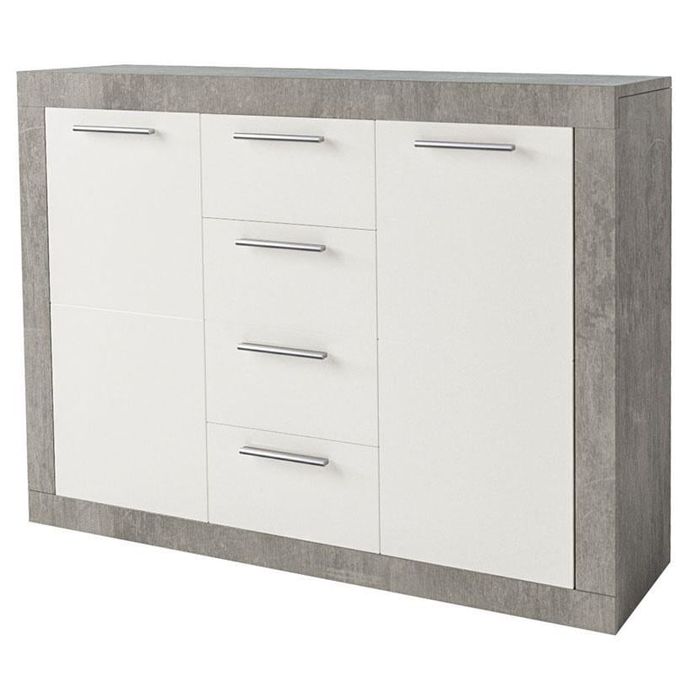 Комод біло-сірий, тумба