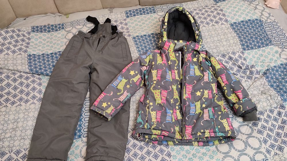 Зимний комплект костюм шапка хомут курточка штаны куртка зима
