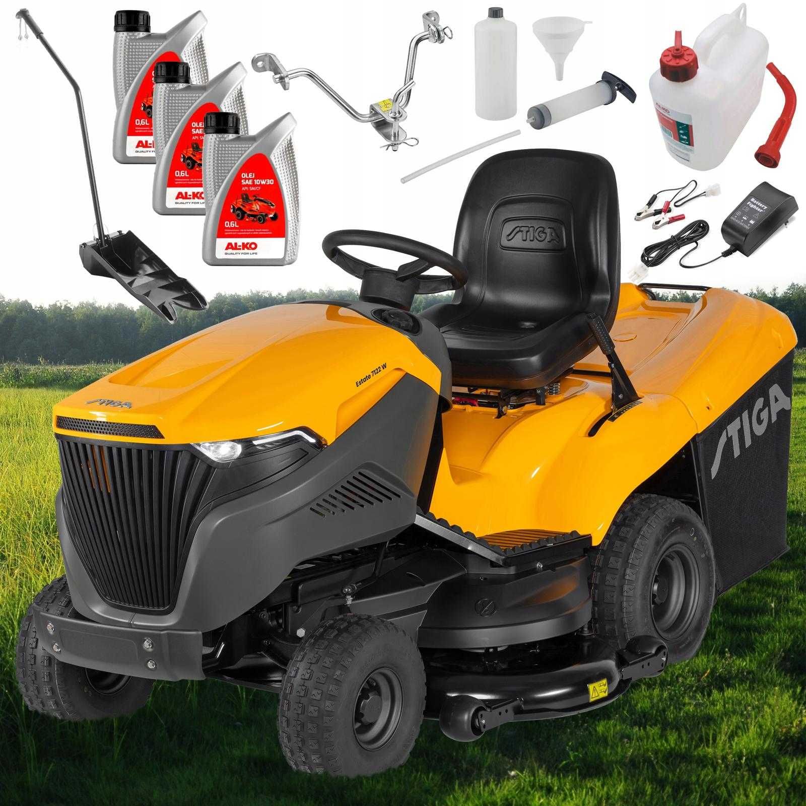 Koszenie trawy z operatorem STIGA TH4NS3 120 Hydro