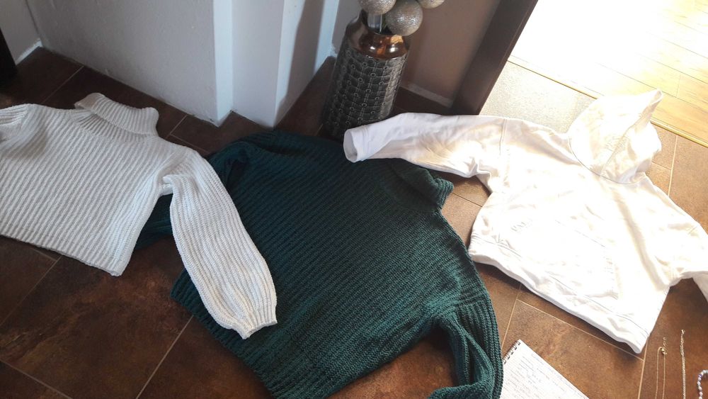 Sweter 146-152 komplet 2 sztuki i bluza