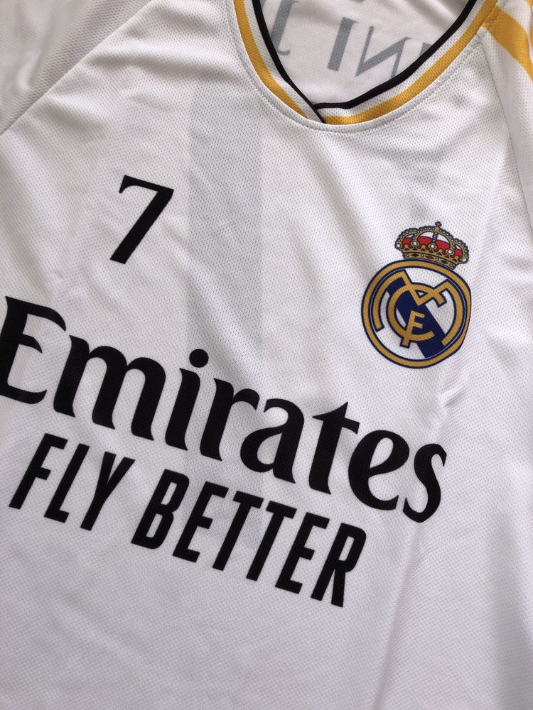 Equipamento Vinicius JR Real Madrid para criança