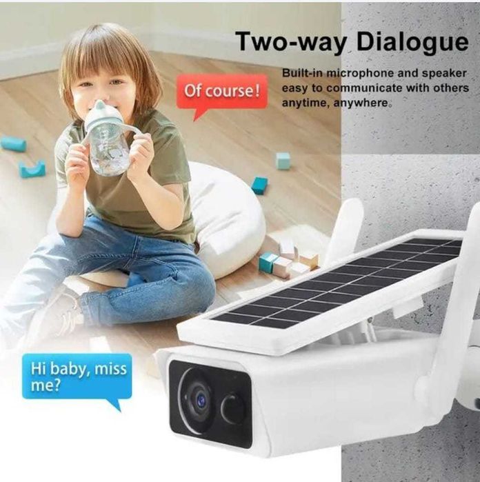 Câmara de Vigilância Solar FullHD 1080P WiFi **NOVA**