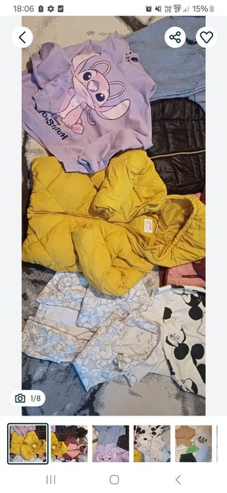 paka ubran dziewczynka r. 146/152