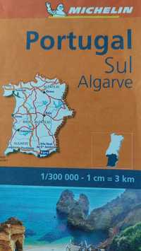 Portugalia-Algarve mapa turystyczna Michelin aktualna 2020rok