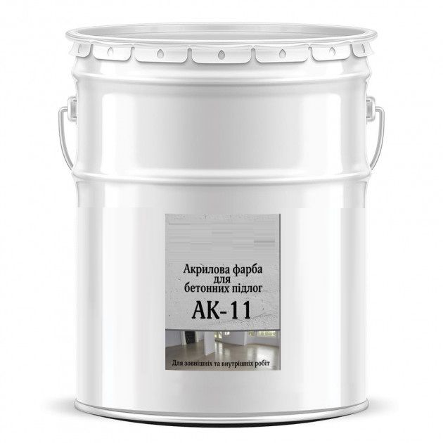Краска для бетонных полов АК-11 серая 10 кг