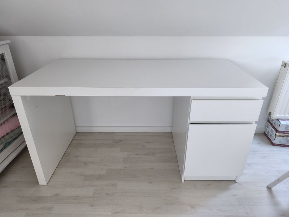 Biurko szkolne białe Ikea