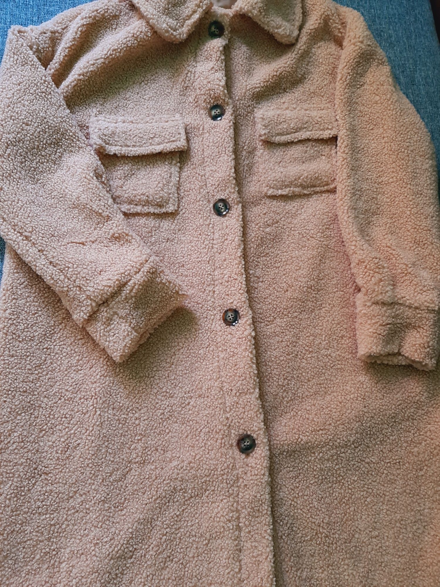 Płaszcz Teddy camel r.S NOWY