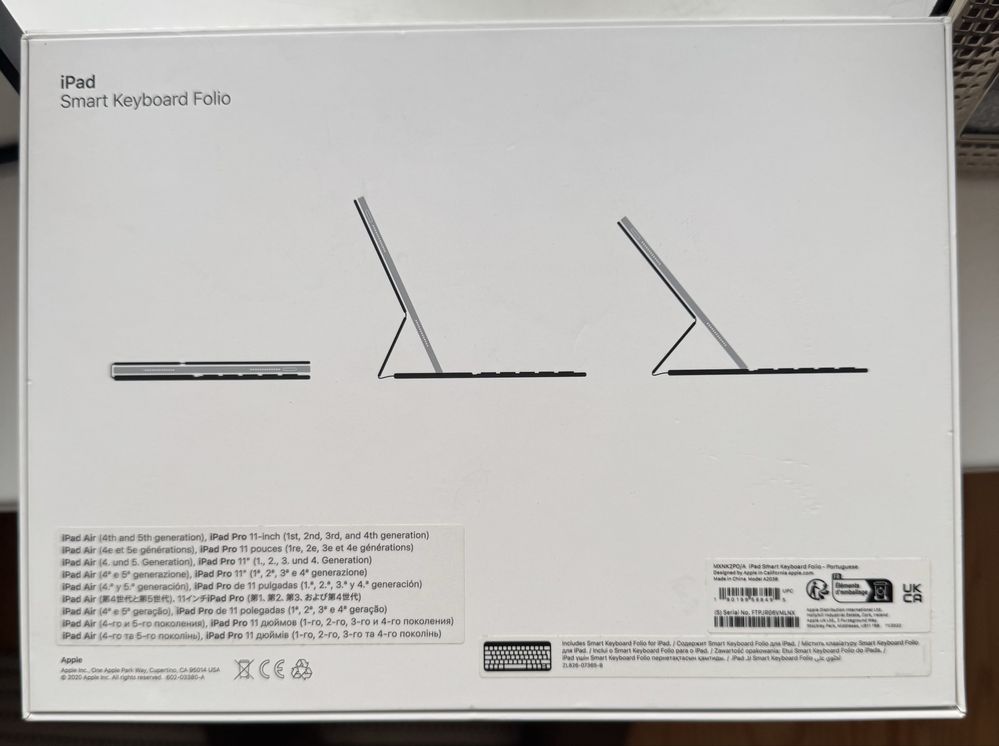 Smart Keyboard Folio ipad 11 pro ou air - PT
