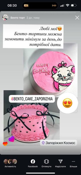 Бенто торт , Запоріжжя.