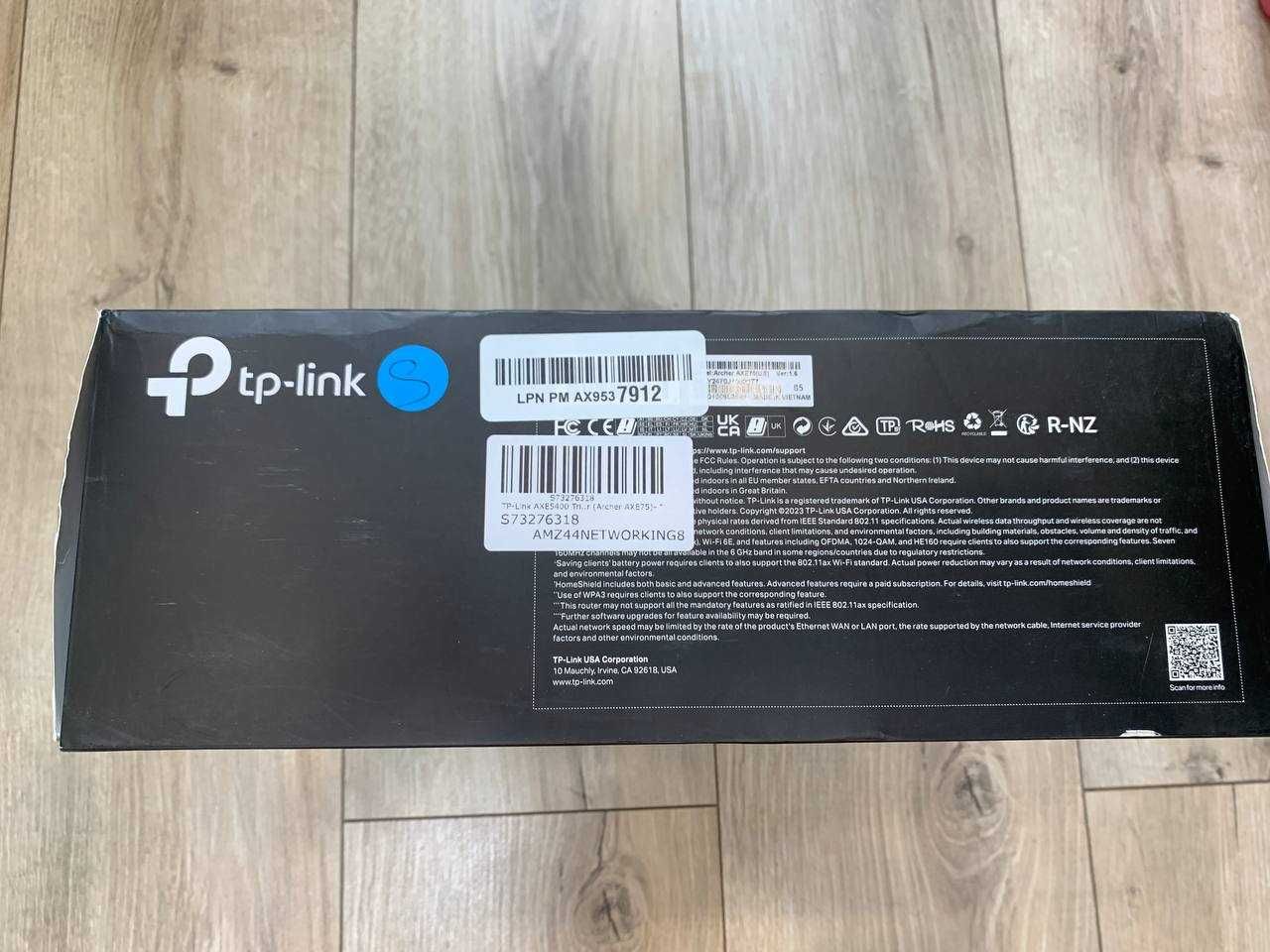 TP-LINK ARCHER AXE75 тридіапазонний 2,4/5/6ГГЦ Gigabit Wi-Fi 6E роутер