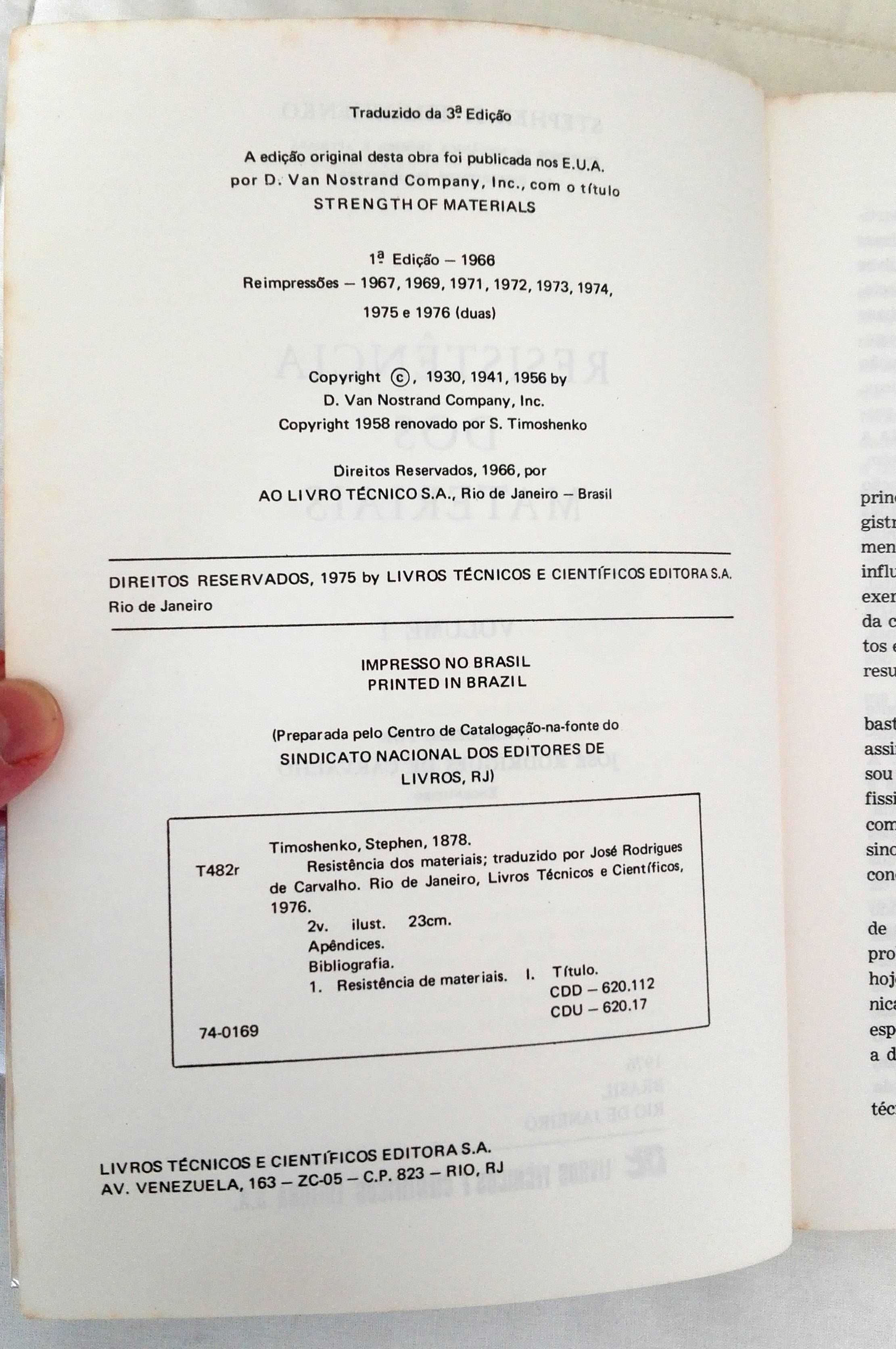 Livros Resistência dos Materiais - Volume 1 e 2