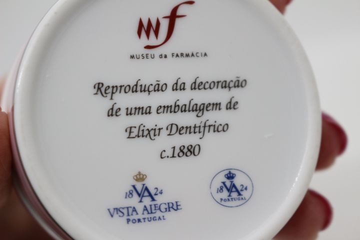 Caixa Regaleira Pequena Museu Farmácia Elixir Vista Alegre 1992 6 cm