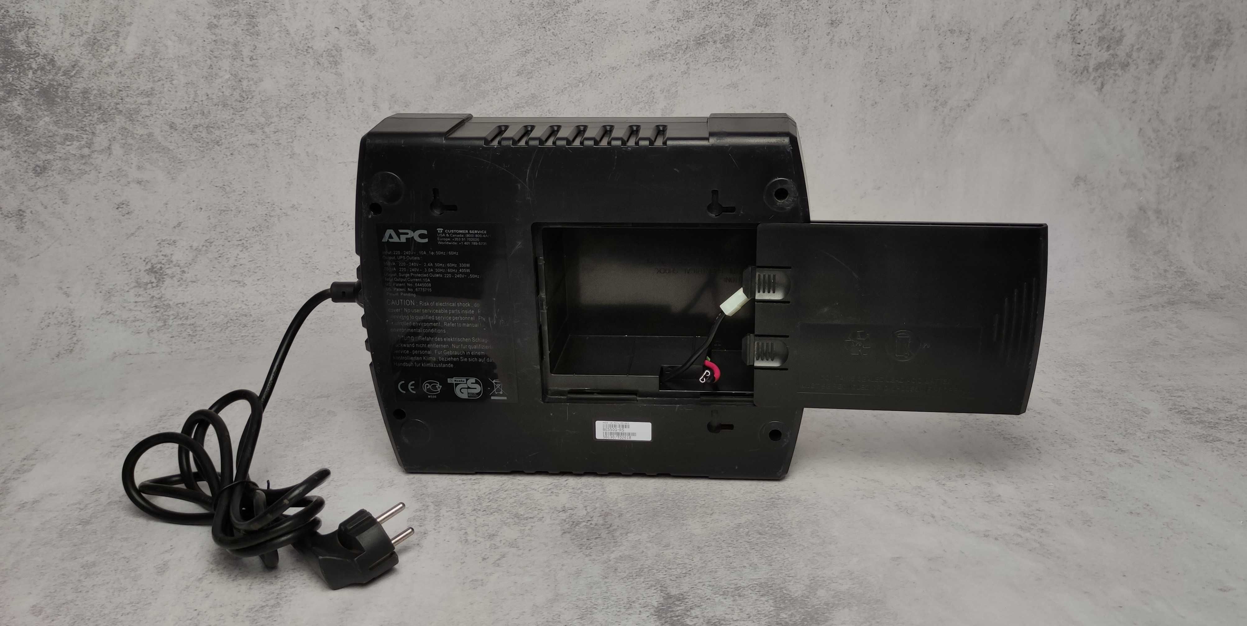 ДБЖ(ИБП) APC Back-UPS ES 550VA (BE550G-RS)+АКБ 12V 7AH Гарантія 12 міс