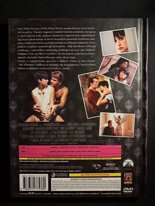 Uwierz w ducha | Demi Moore | Patrick Swayze | DVD