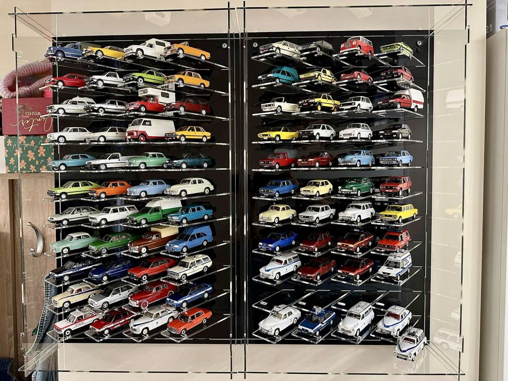 Gabloty kolekcjonerskie z plexi 1:64, 1:43, 1:24, 1:18.