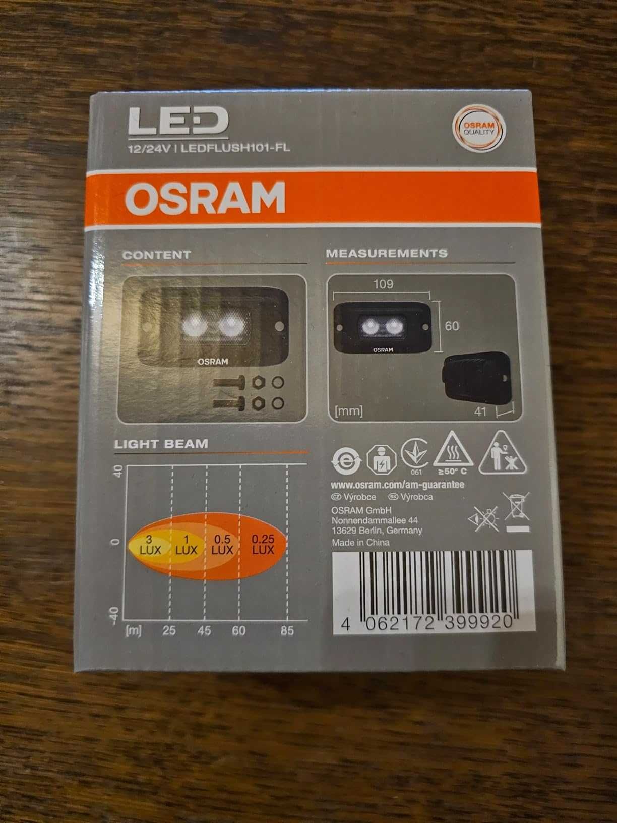 Osram oświetlenie robocze WL VX100-FL 12 i 24V do 45 metrów