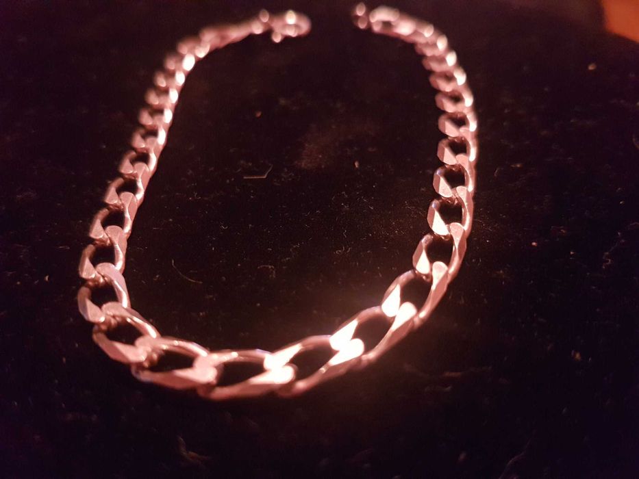 Pulseira em Prata Malha Batida