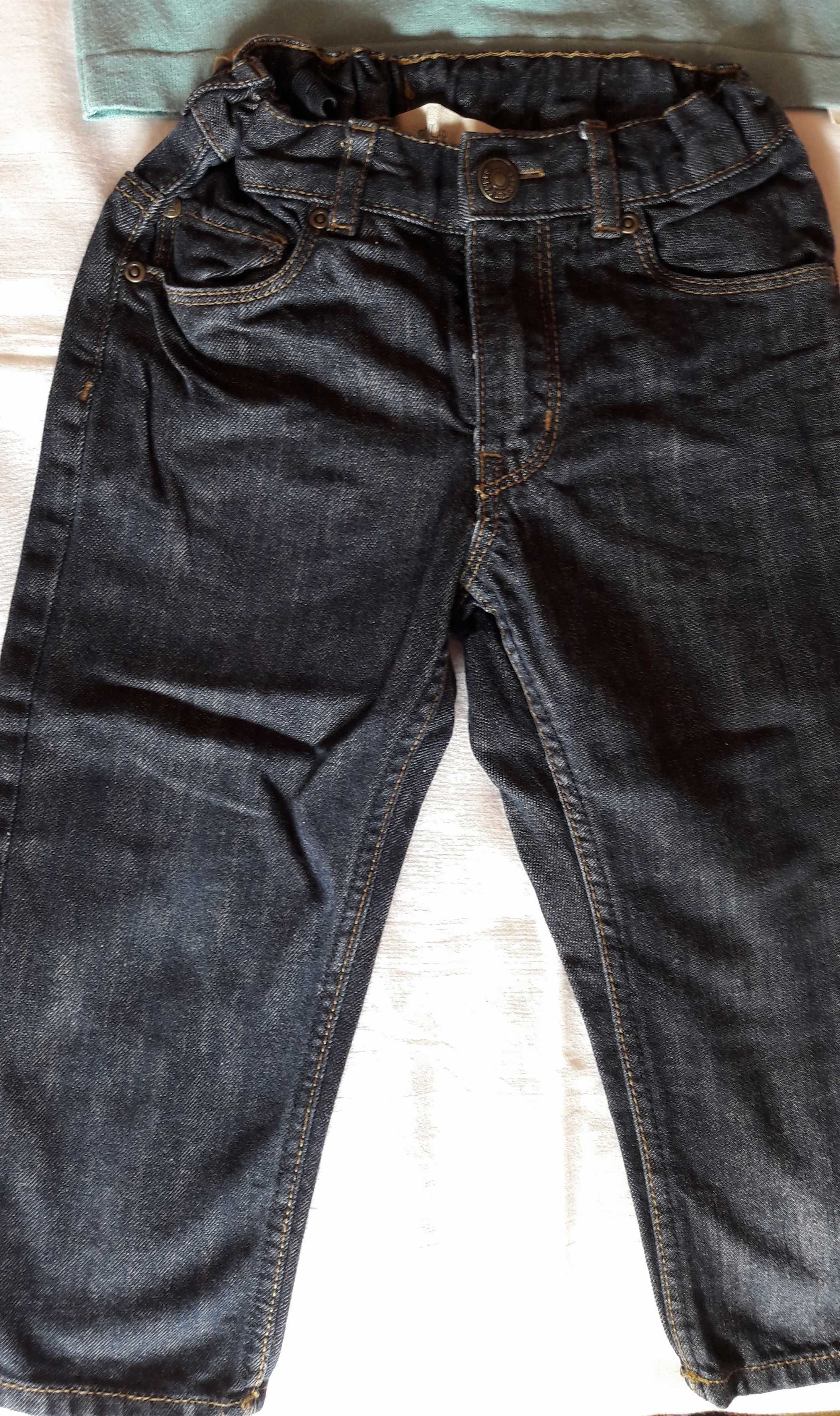 Sweterek chłopięcy Zara Baby 18-24,86cm i dżinsy H&M 1,5-2 lata,92cm