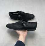 Skórzane Buty Louis Vuitton Mens Black Oxford Monk Strap