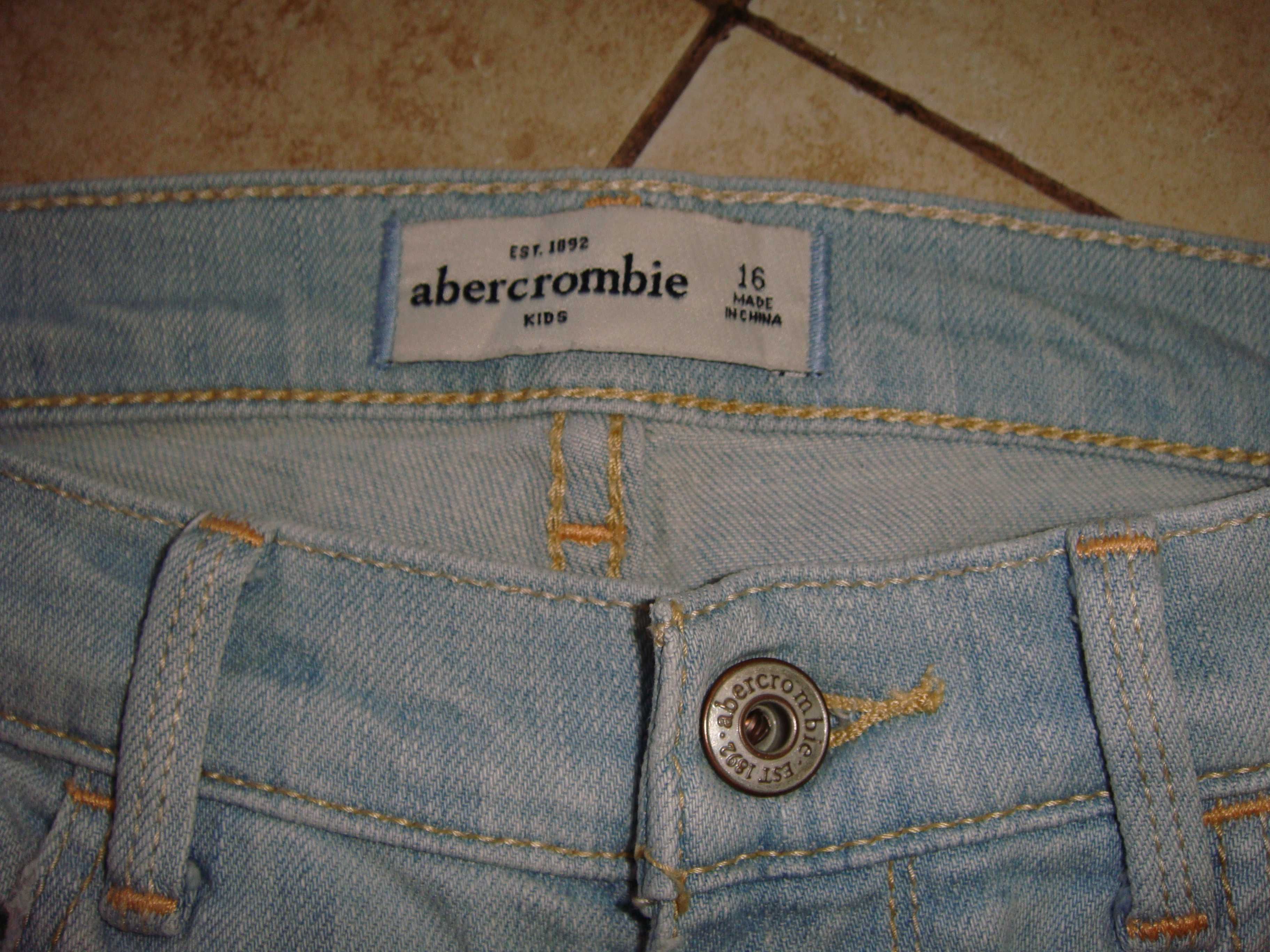 Детские летние светлые джинсы Abercrombie & Fitch 152 40/XS