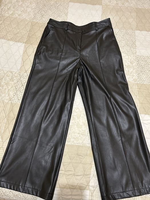 Продам стильові брюкі палацо єко шкіра