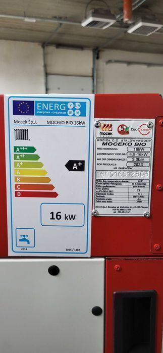 Kocioł na pellet, Moceko 16kW, piec na dotacje czyste powietrze