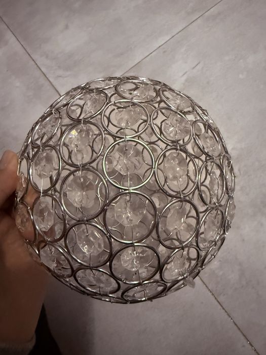 Klosz do lampy z kryształkami