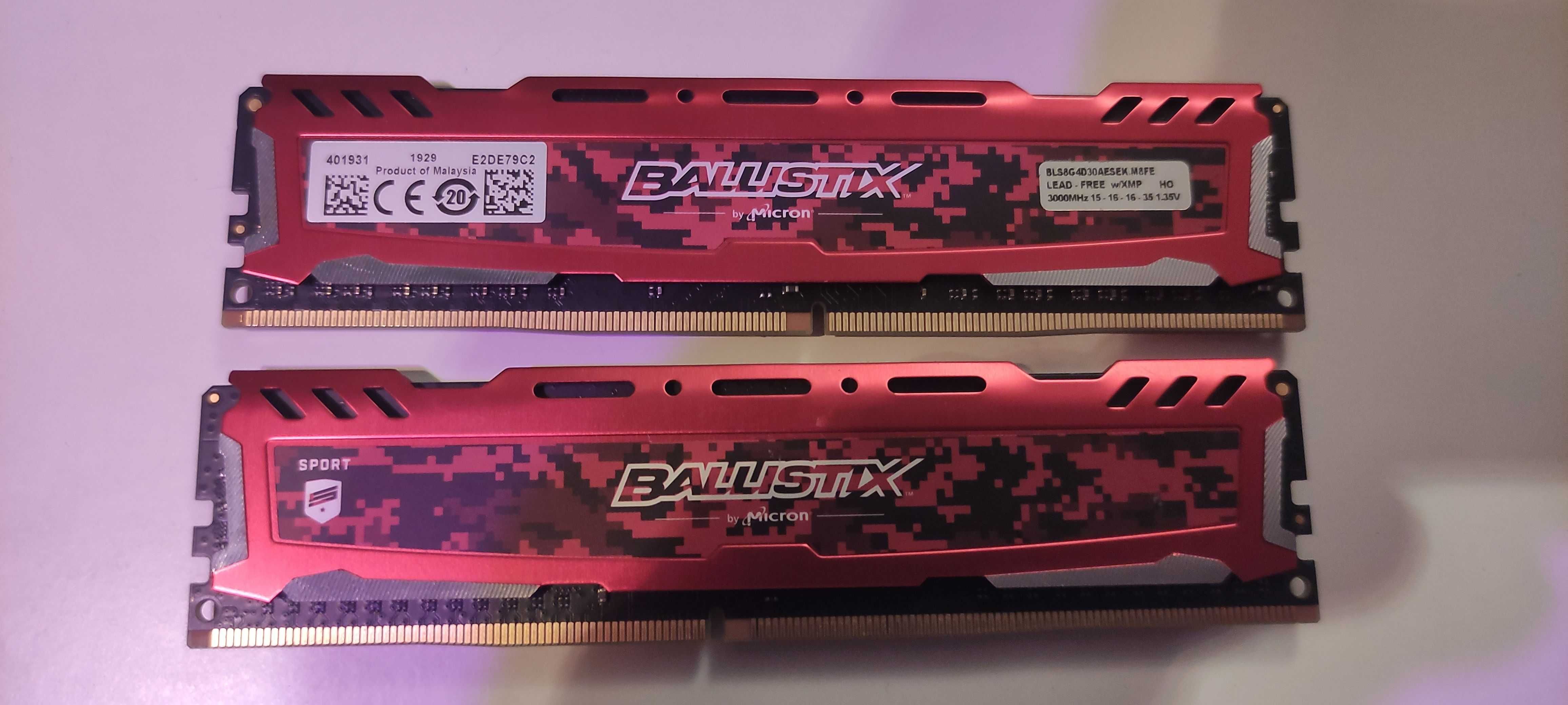 Pamięć RAM DDR4 Crucial Ballistix Sport 8GB
