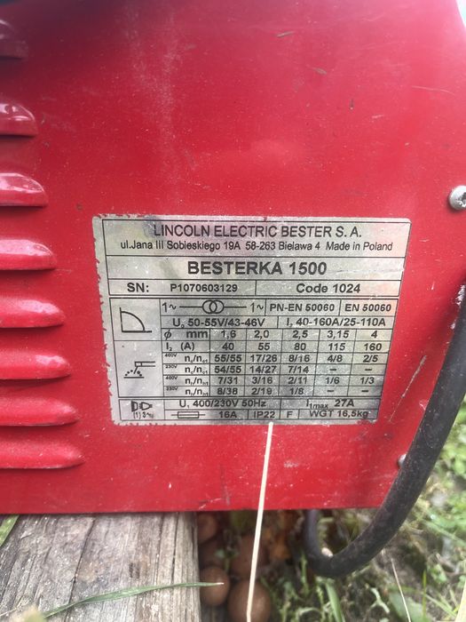 Spawarka besterka 1500