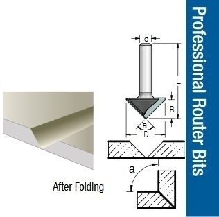 Frez 90 stopni do płyt gk gipsowych. Na wzór festool.